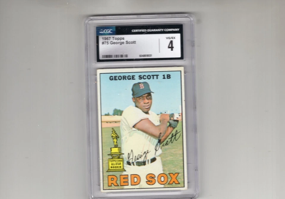 George Scott 1967 Topps #75  “All Star Rookie” * CGC 4 VG/EX* Vintage Baseball! - Image 1 of 1