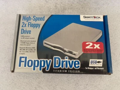 Vintage - SmartDisk - External USB Floppy Drive - Grey Edition - New - Image 1 of 4