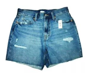 Old Navy High-Waisted Slouchy Straight Cutoff 5" Jean Shorts Sizes 0-28 NWT $40 - Picture 1 of 9