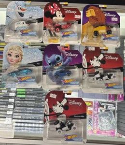 Hot Wheels Character Cars Disney Series LOT Of 7 - Picture 1 of 2