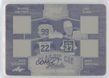 2016-17 Leaf Lumber Kings Printing Plate Yellow 1/1 Wayne Gretzky Jari Kurri 0c3