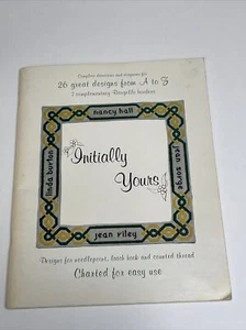 Initially Yours 26 Designs A to Z & Bargello Borders Cross Stitch Pattern - Picture 1 of 14