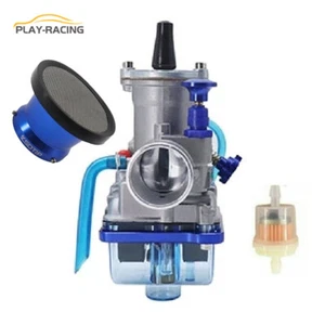 34mm Carburetor & 55MM BLUE Air Filter For Yamaha YZ85 YZ125 YZ175 2002-2015 US - Picture 1 of 10