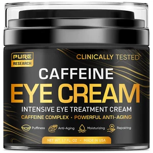 Caffeine Eye Cream for anti Aging, Dark Circles, Bags, Puffiness. Great under Ey - Picture 1 of 12
