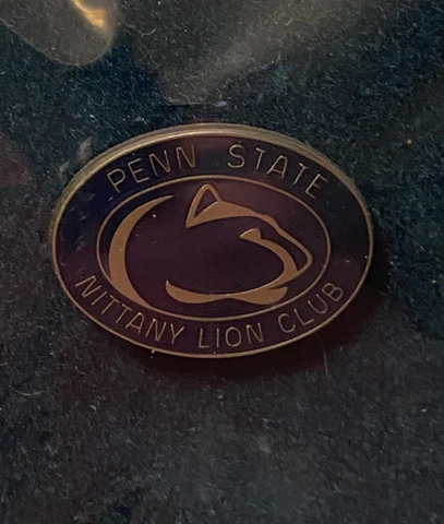VINTAGE PENN STATE NITTANY LION CLUB PIN 1 INCH LONG Cover