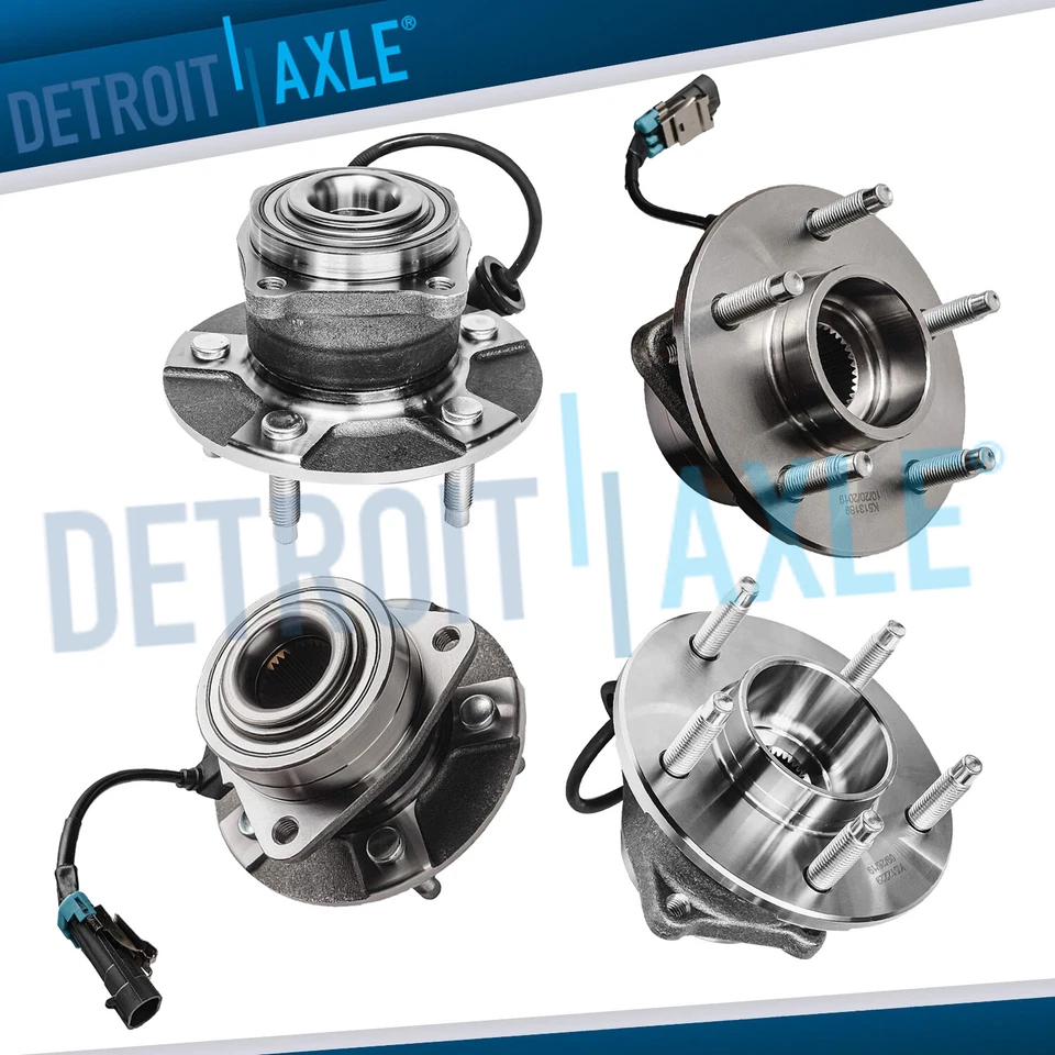 4pc Front & Rear Wheel Bearing Hub for 2002-06 Chevy Equinox Saturn Vue Torrent - Image 1 of 4