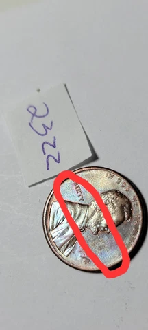 1990 LINCOLN PENNY ERROR ( die clash )23ZZ Cover