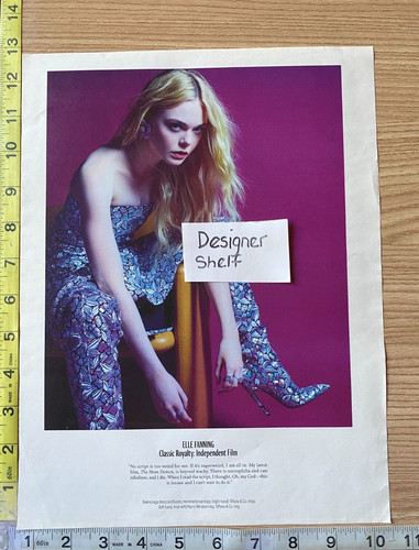 Elle Fanning In Balenciaga 2016 Fotografia rivista di moda