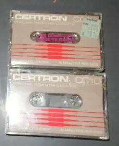 2 Certron CC10 Computer Kassetten Neu Versiegelt - Bild 1 von 1