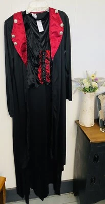 Womans Victorian Witch XL Costume 4 Pieces Cape, Top, Shorts Choker Velvet NWOT - Image 1 of 4