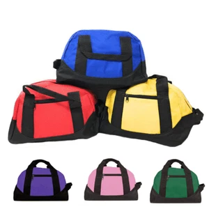 Small 12 inch Two Tone Duffle Travel Sport Gym Locker Bags Carry-On Luggage - Picture 1 of 18