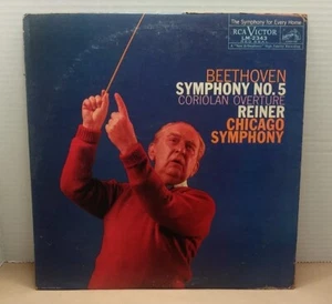 BEETHOVEN SYMPHONY NO.5 Coriolan Overture Chicago Symphony con. by Fritz Reiner - Picture 1 of 3