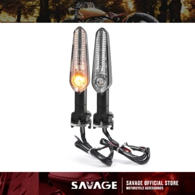 Luces indicadoras intermitentes LED intermitentes de señal de giro para Yamaha YZF R7 R6 R3 R1 FZ1 FZ6R FZ8 Foto 1 de 4