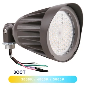 25W LED Bullet Flood Light 3CCT Selectable LED Landscape Spotlight with Knuckle - Picture 1 of 7