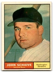 1961 Topps (C) John Schaive Washington Senators #259 - Picture 1 of 2