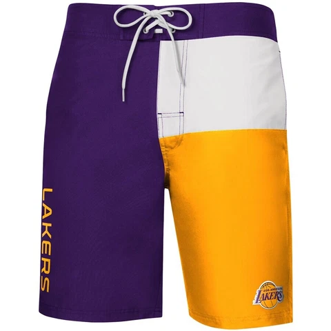 Men's Los Angeles Lakers G-III Sports by Carl Banks Purple/Gold Breeze Large NWT Cover