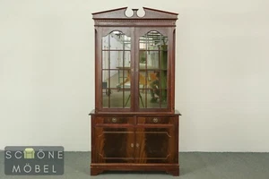 Schöne Antik Stil Vitrine Glasschrank Englisches Design Kommode Geschirrschrank - Bild 1 von 12