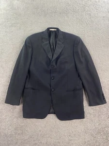 Joseph Abboud Tuxedo Jacket 41 R Black Wool Premium Formal Wedding Menswear - Picture 1 of 14