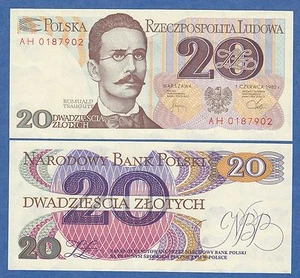 Poland 20 Zlotych P 149 1982 UNC Polska - Picture 1 of 1