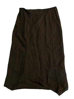 Ivan Grundahl Copenhagen Falda 100% Lino Lagenlook Negro Mujer Talla 36 Foto 1 de 4