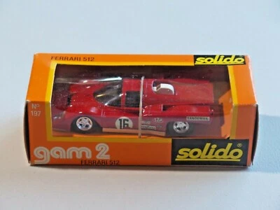 Solido Gam 2 Ferrari 512 No. 197 Red Diecast 1:43 Scale in Box 6 - Image 1 of 4