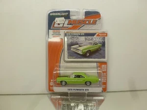 GREENLIGHT 13070 PLYMOUTH GTX 1970 - GL MUSCLE - GREEN 1:64 - GOOD IN BLISTER - Imagen 1 de 5