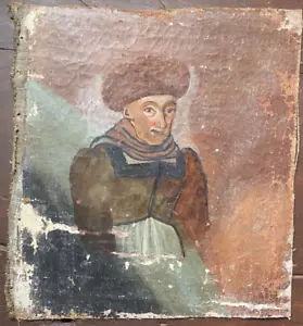 ::PORTRÄT MANN BAROCK UM 1700 ZUM RESTAURIEREN ANTIK BILDNIS ALTER MEISTER - Bild 1 von 8