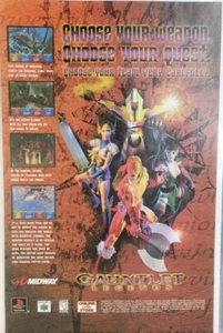 1998 Gauntlet Legends Vintage Print Ad/Poster Official Promo Art! Nintendo Ps2 - Bild 1 von 4