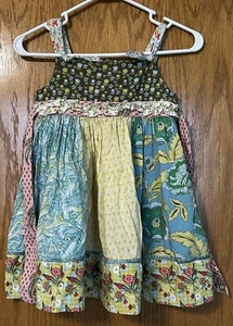 Matilda Jane Girls Serendipity 2012 Swiss Miss Paneled Knot Dress Size 6 PLAY - Picture 1 of 6