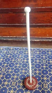 "VEREINIGTE LADEGERÄTE"~MAST FÜR THEKENPAVILLON--VINTAGE DESK WIMPEL MAST - Bild 1 von 7