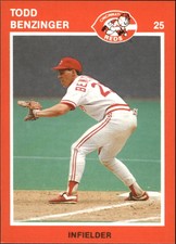 1989 Cincinnati Reds Reds Kahn's Baseball Card #25 Todd Benzinger