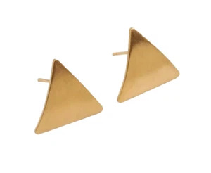 Stainless Steel Triangle Stud Earrings Set - Picture 1 of 4