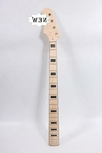 Left hand JAZZ Bass Guitar Neck 22 Fret 34 inch Block Inlay Maple wood - Picture 1 of 2