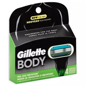 8 Gillette Body for Men Razor Blades Refills Shaver Shaving Cartridges 4x2 - Picture 1 of 4