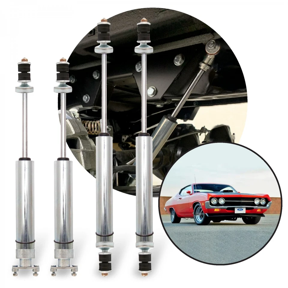 1968-1971 Ford Mercury Torino and Montego Front-Rear Performance Shocks Kit (4) - Image 1 of 4