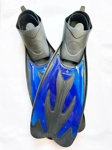 TECNOPRO Kinder Schnorchel Flossen Schwimmflossen Taucherflossen Gr: 32/33 blau - Bild 1 von 3
