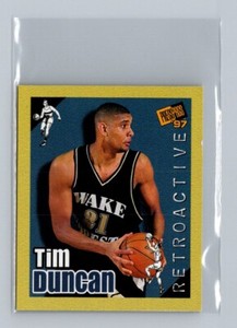 1997 Press Pass Double Threat #34 Tim Duncan Retroactive