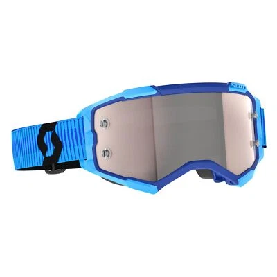 Mascarilla Goggle Fury Azul/ Negro/ Plata Cromo - Imagen 1 de 4