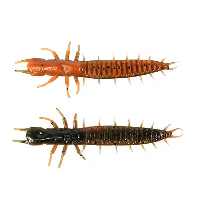 Tackle HD 15-Pk Ned-Mite Hellgrammite, 3D Scanned 3.5" Fishing Lures, Green