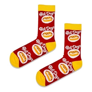 Hot Dogs Socks/Gift Socks/Fast Food Socks/Funny Socks/Unisex Socks - Picture 1 of 1
