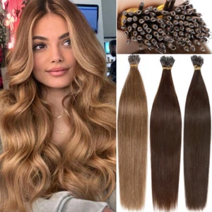 1G Nano Rings Beads Hair Extensions 100% Remy Human Hair 12 14 16 18IN CLEARANCE - Picture 1 of 43