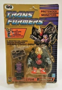 TRANSFORMERS GIG HASBRO BIRDBRAIN PRETENDER MONSTERS MONSTRUCTOR VINTAGE '80 MOC - Picture 1 of 6