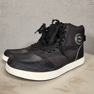 BILT Dexter Shoes Womens 9 Black Motorcycle High Tops Riding Sneakers - Foto 1 di 11