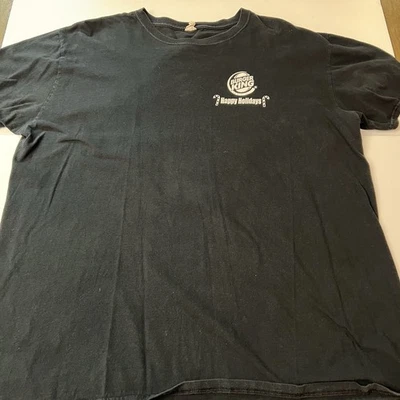 Burger King Black Special Happy Holidays XL Employee Shirt - Image 1 of 4
