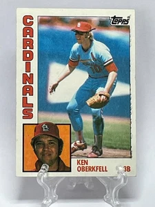 1984 Topps Ken Oberkfell Misprint Ink Error Card #102 - Bild 1 von 22