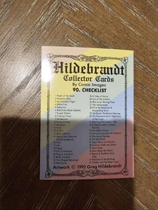 1992 Greg Hildebrandt Collector Trading Card complete base set 90 - Picture 1 of 7