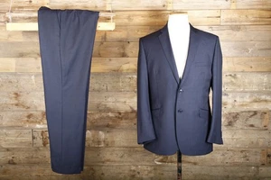 Traje Daniel Hechter 42R 36W 31L lana azul marino ligero - Imagen 1 de 9