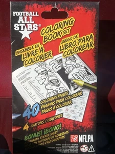 Libro da colorare Football All Stars con autografo fogli adesivi 40 pagine NFL  - Foto 1 di 4