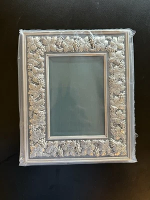 Marco de fotos mediano Buccellati plateado "Uvas" - Nuevo en caja Foto 1 de 4