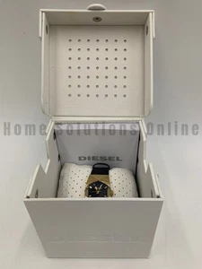 Diesel Chronograph Gold Tone Black Dial Stainless Steel Watch DZ5379 #K1011 - Picture 1 of 6